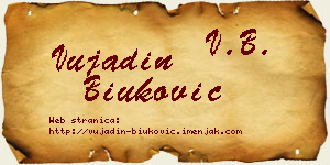 Vujadin Biuković vizit kartica